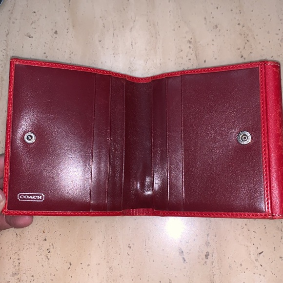 Vintage authentic coach, red wallet - Picture 3 of 13